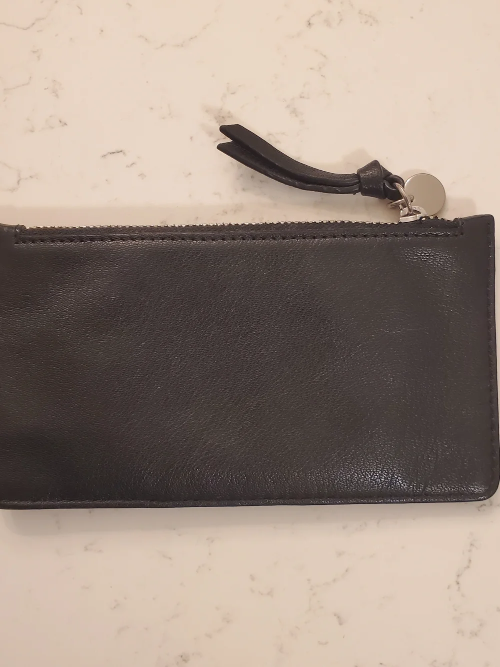 Lucky Brand Black Leather Card Holder